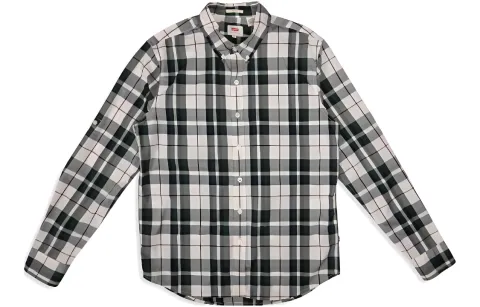 Levi's Shirts Men's Green Pointed Collar Moderate Shirt