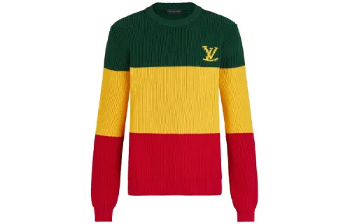 LOUIS VUITTON Pre Owned 2010s Logo Intarsia knit Jumper