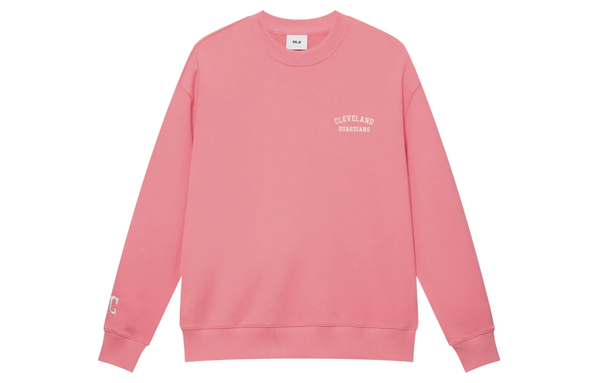 MLB Basic Collection Cleveland Indians Sweatshirt Unisex Pink