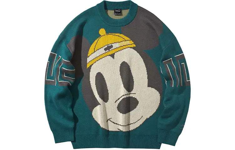 Li Ning X Disney Sweaters Unisex Dragonfly Green Crew Neck Moderate Other