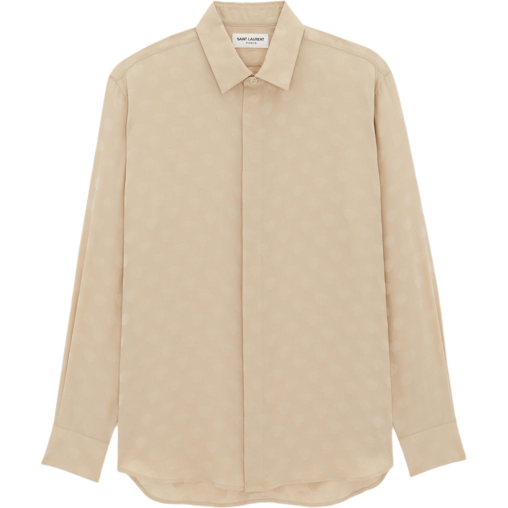 SAINT LAURENT Dotted Long Sleeved Shirt