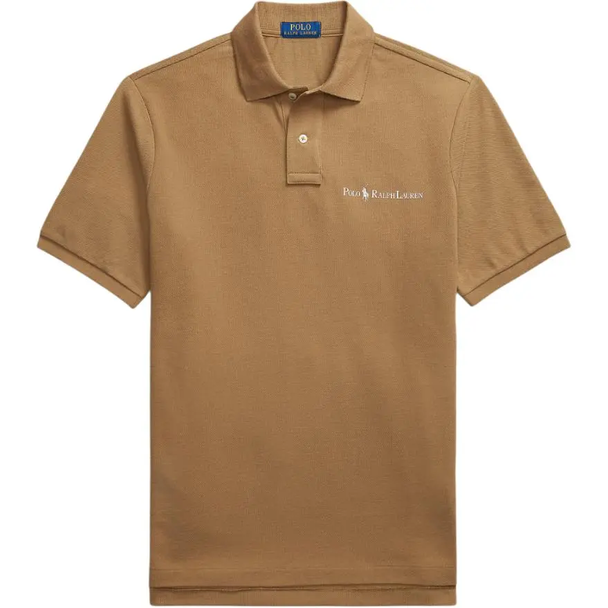 Polo Ralph Lauren SS24 Polo Shirt Classic Version Men's Brown Yellow