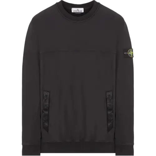 Stone Island Compass-badge cotton sweatshirt