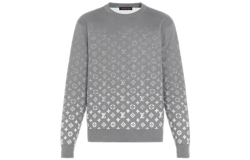LOUIS VUITTON Gradient Sweater Men's Gray