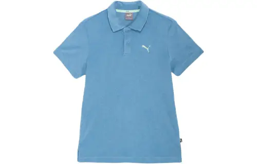 PUMA SUMMER PACK Polo Shirts Men's Blue Polo Collar Moderate Straight Fit