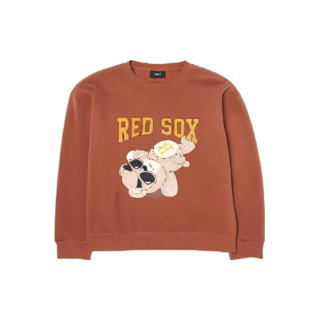 MLB Boston Red Sox BIG MEGABEAR Over FIT Sweatshirt Unisex Brown