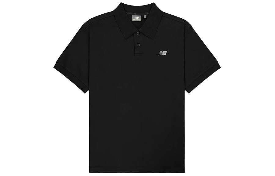 Мужская футболка New Balance Polo (черная)