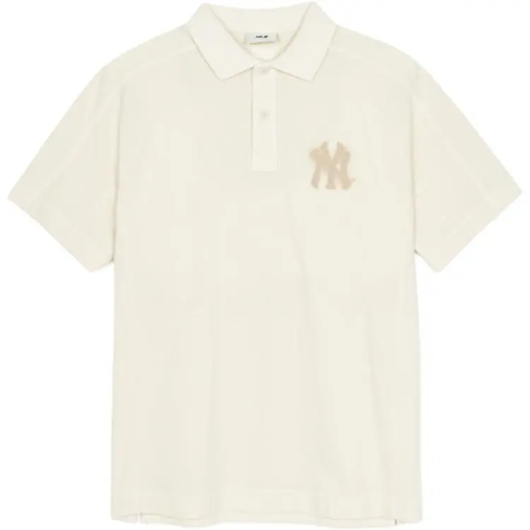 MLB T-Shirts Men's Beige (Suggest 1 Size Down) Crew Neck