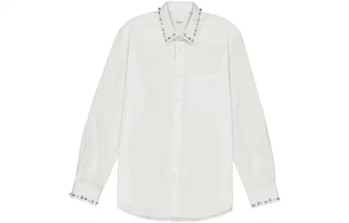 Burberry Shirts Men's White Lapel Moderate Shirt