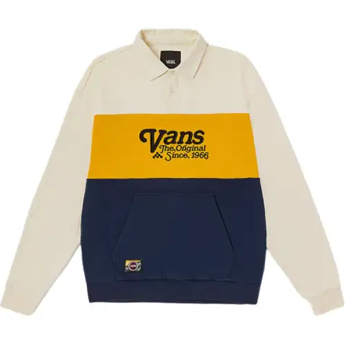 Vans Sweatshirts Unisex Khaki Polo Collar Moderate