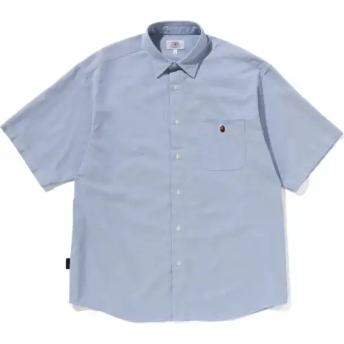 A Bathing Ape One Point embroidered short-sleeve shirt