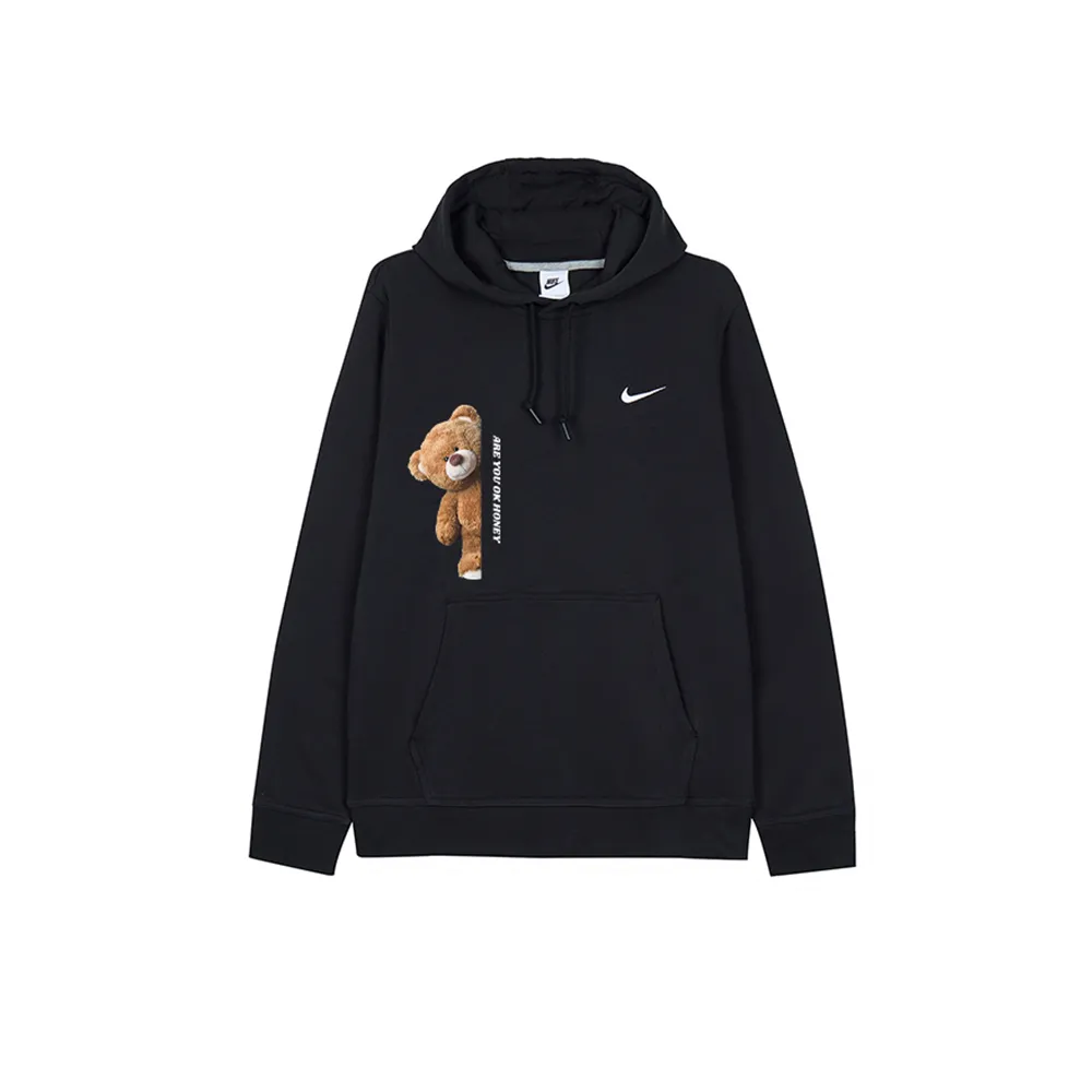 Nike Sweatshirts Men's Black Hooded Moderate Regular