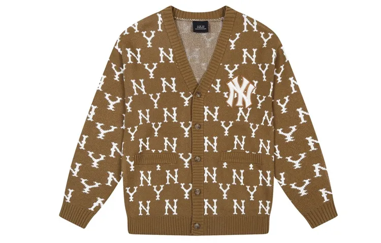 MLB Monogram Sweater Unisex Beige