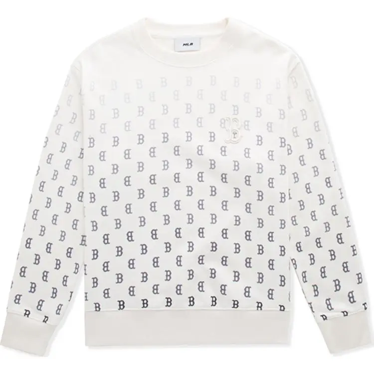 MLB Boston Red Sox Monogram Sweatshirt Unisex Cream