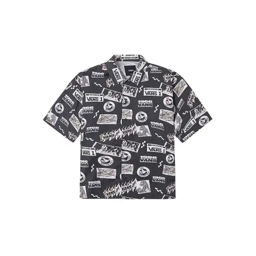 Vans Shirts Men's Black Lapel Moderate