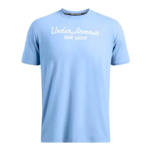 Under Armour ScriptWordmark T Shirt Men's Sky Blue