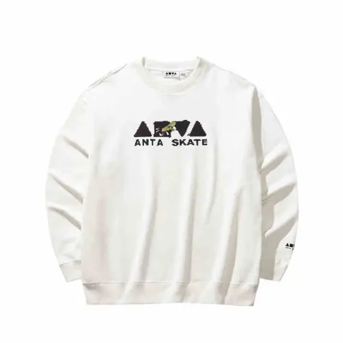 Anta Sweatshirt Men's Ivory White