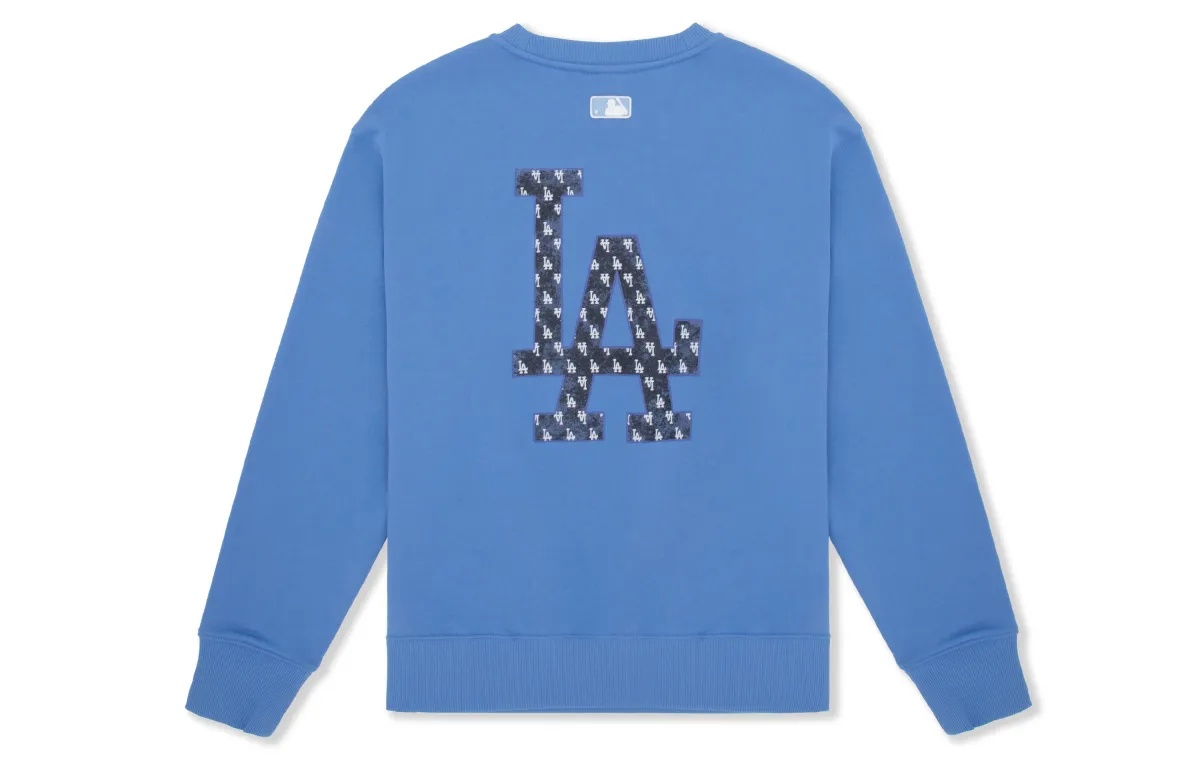 MLB MONOGRAM 24FW Crew Neck Sweatshirt Unisex Dark Blue