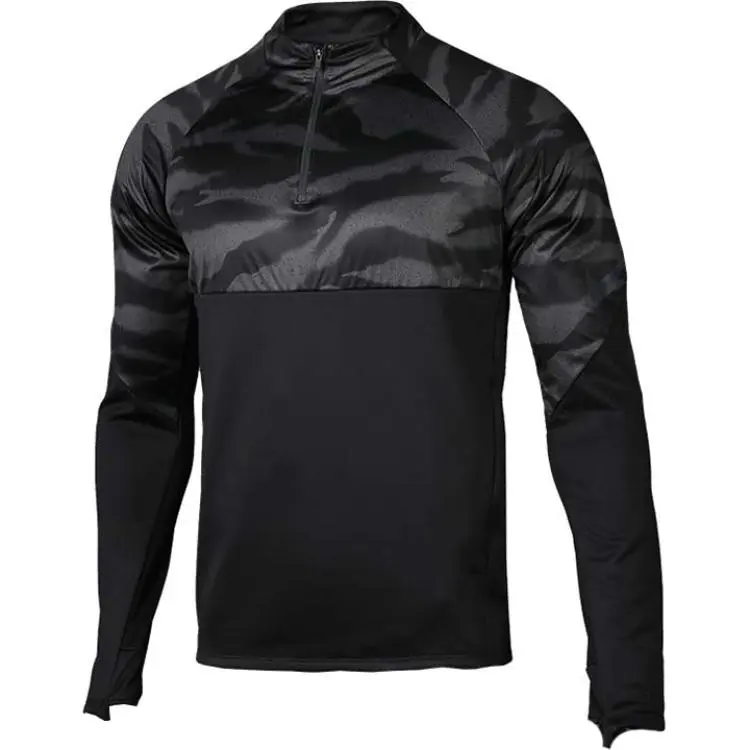 Nike Sweatshirts Men's Black Stand Collar Thickened Other