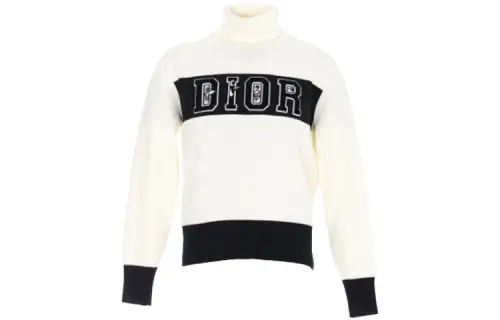 DIOR Quarterly New Products Sweaters Men's Beige Turtleneck Moderate Other
