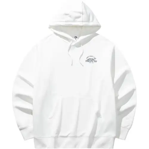Anta Life Collection Letter Hooded Comfortable And Breathable Versatile Loose Fit Fleece Lined Sweatshirt Men's