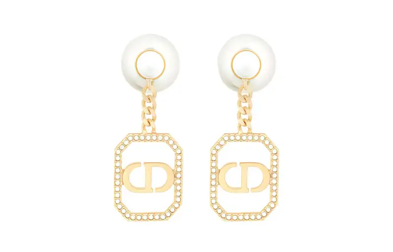 DIOR Earrings Women's Gold