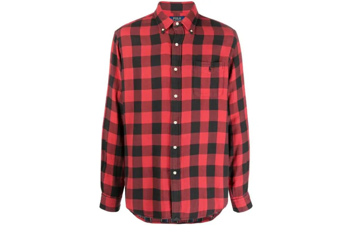 Polo Ralph Lauren Pony Embroidered Plaid-Check Patterned Shirt