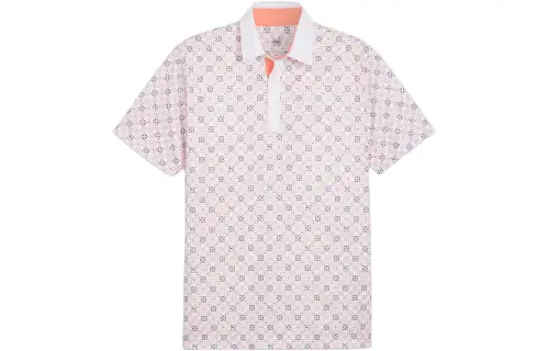 PUMA Monogram Polo Shirt Men's Pink