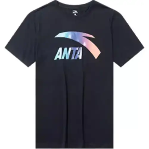 Anta T Shirt Men's Black Purple