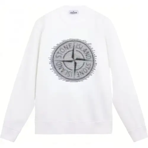 STONE ISLAND Compass Detailed Crewneck Sweatshirt