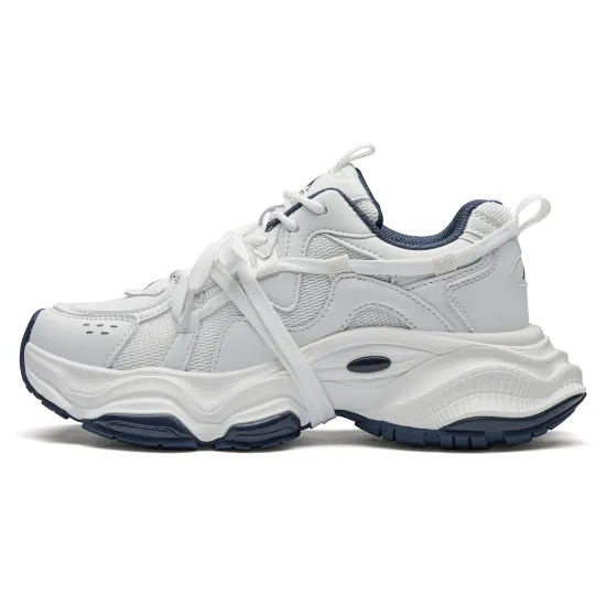 Kappa Back to Back Low Top Chunky Sneakers Women's Classic White Ocean Blue