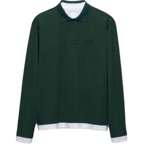 PRADA Polo Shirt Men's Fir Green