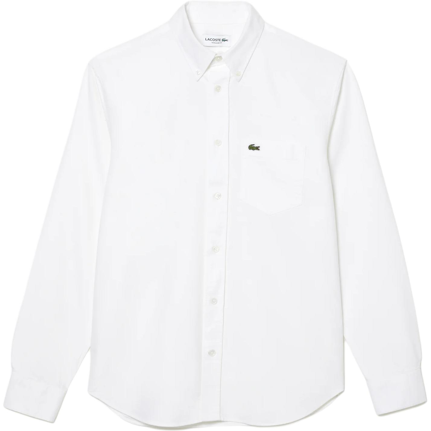 Мужская рубашка LACOSTE CH6372-001 (белая)