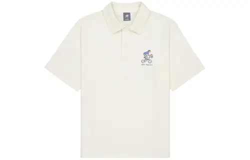 New Balance Polo Shirt Unisex White
