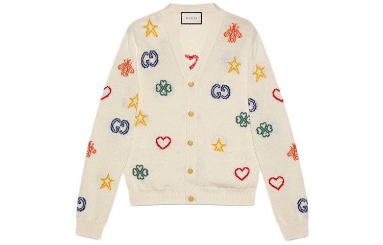 Gucci intarsia-logo cardigan
