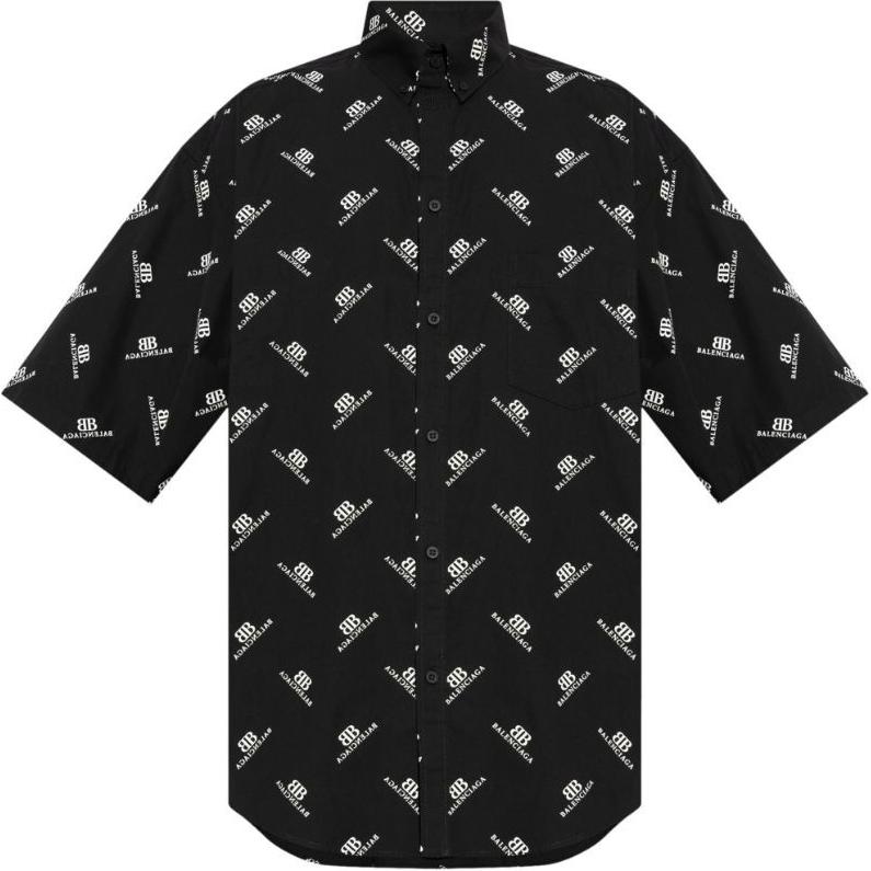 Мужская рубашка Balenciaga (черная)
