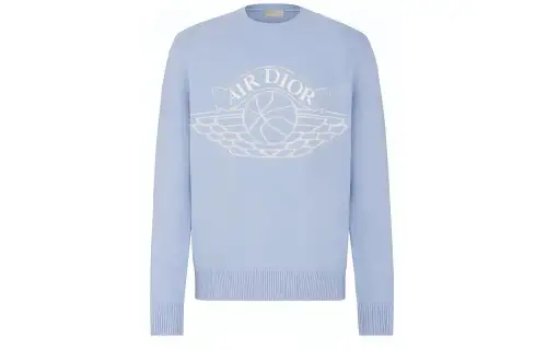 DIOR x Jordan Sweater Men's Light Blue