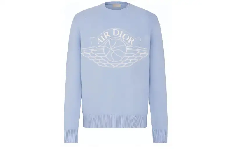 DIOR x Jordan Sweater Men's Light Blue