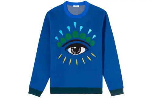 KENZO Sweaters Men's Blue Crew Neck Moderate Other