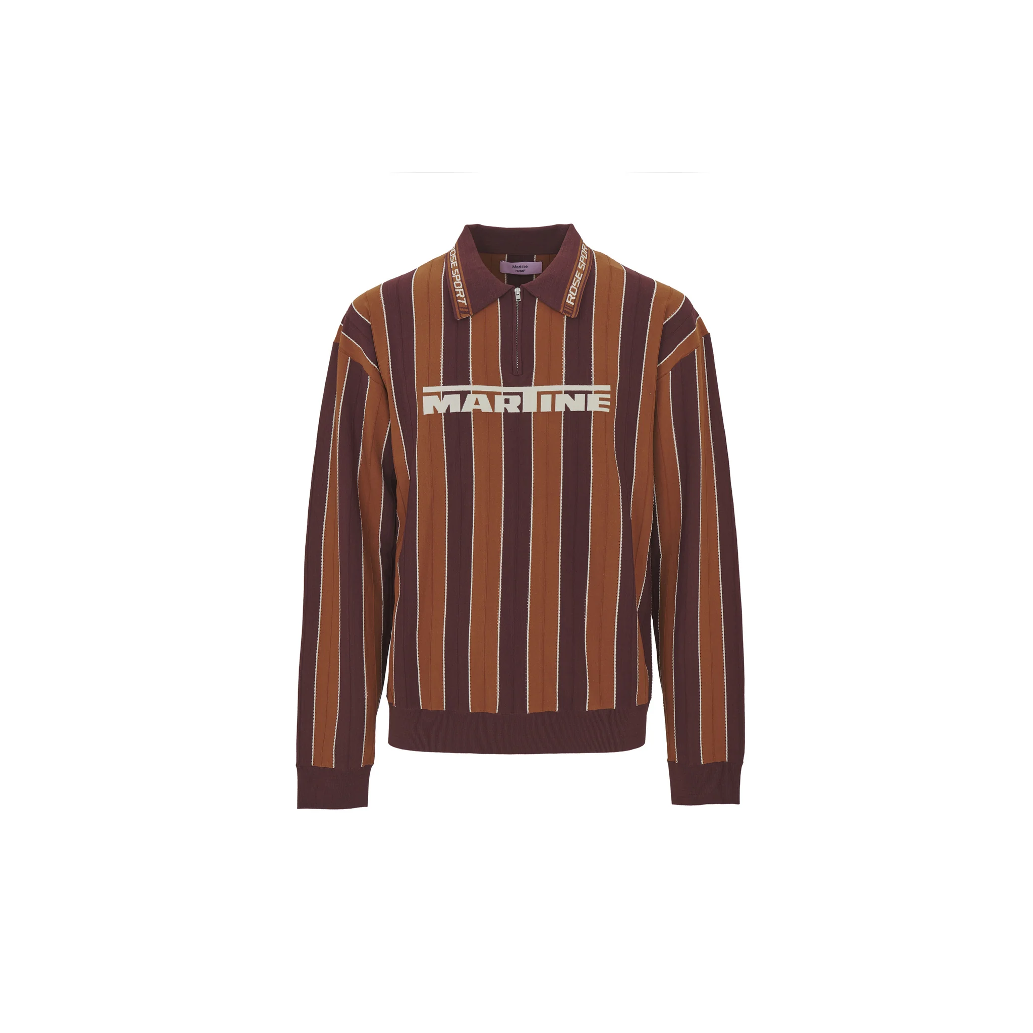 Поло Martine Martine rose SS25 LogoPolo (коричневое)
