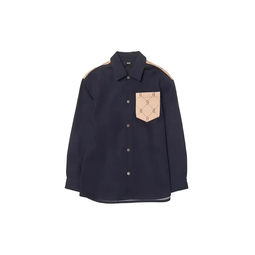 MLB Boston Red Sox Dia Monogram Shirt Unisex Dark Marine Blue