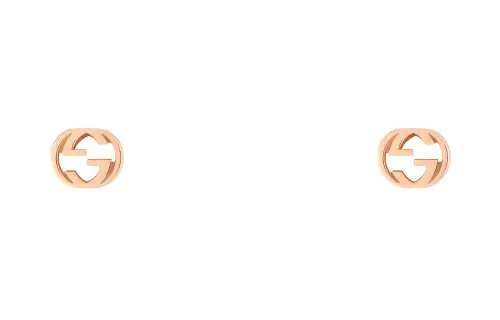 GUCCI Interlocking Stud Earrings
