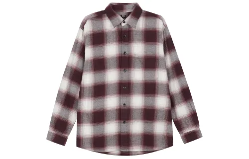 UNIQLO Shirts Unisex Maroon 17 Pointed Collar Moderate Other