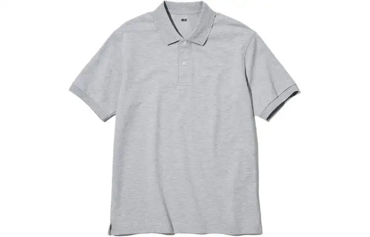 UNIQLO Polo Shirt Unisex Smoke Gray