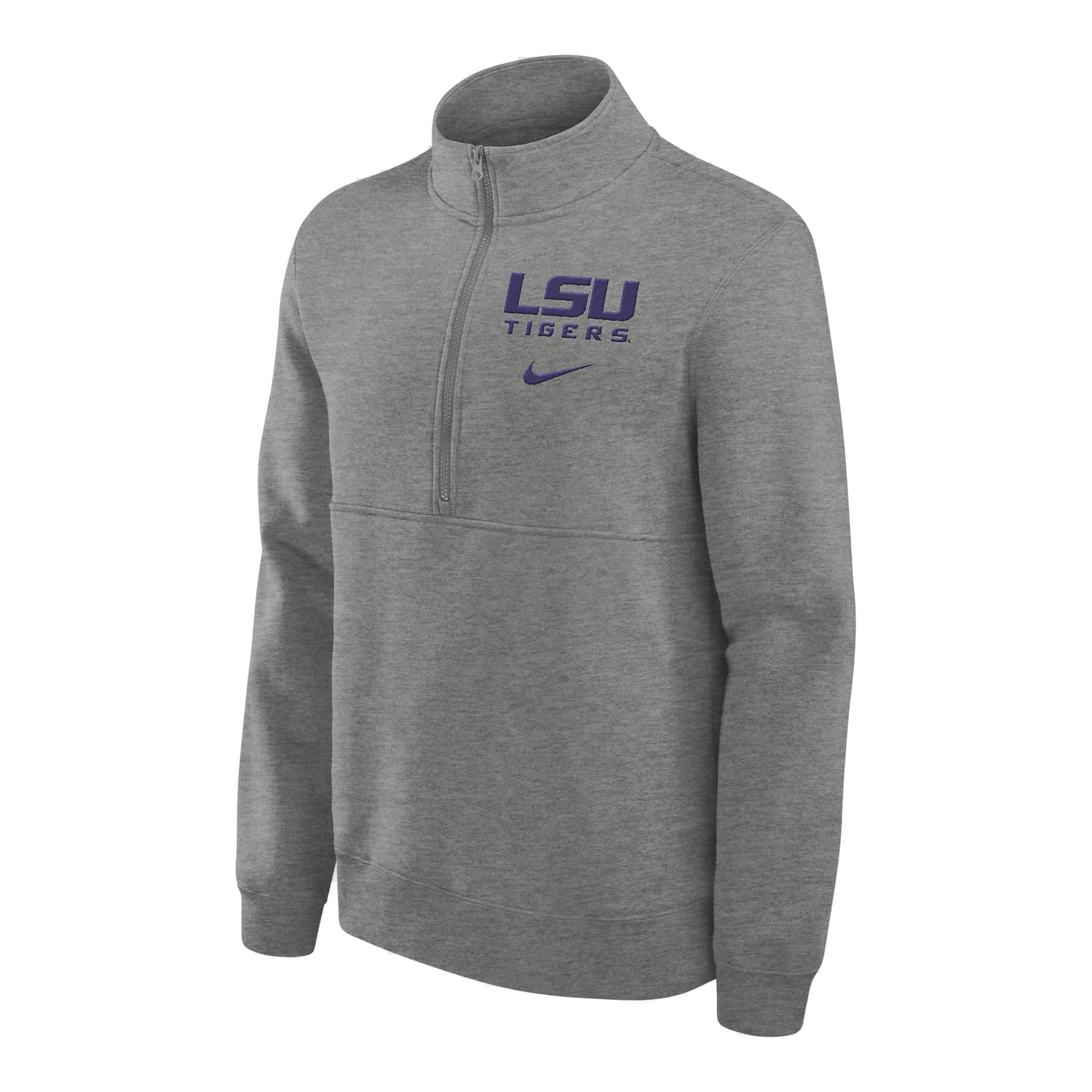 Nike Lsu Tigers Primetime Club Men's Nike College 1/2 Zip Crew