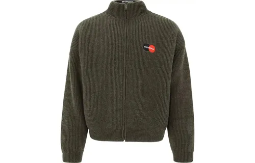 Balenciaga Sweater Slim Fit Men's Green