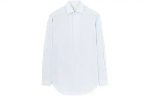 Loro Piana Shirts Men's White Pointed Collar Moderate Other