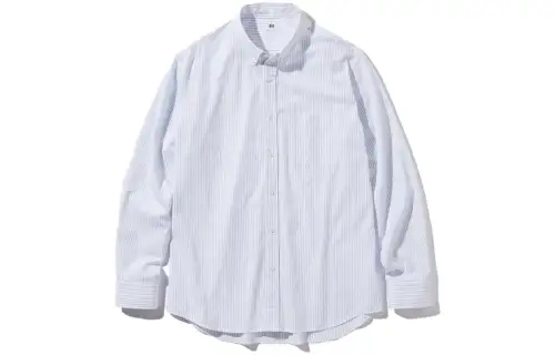 UNIQLO Shirts Men's Pink/Blue Pointed Collar Moderate Other