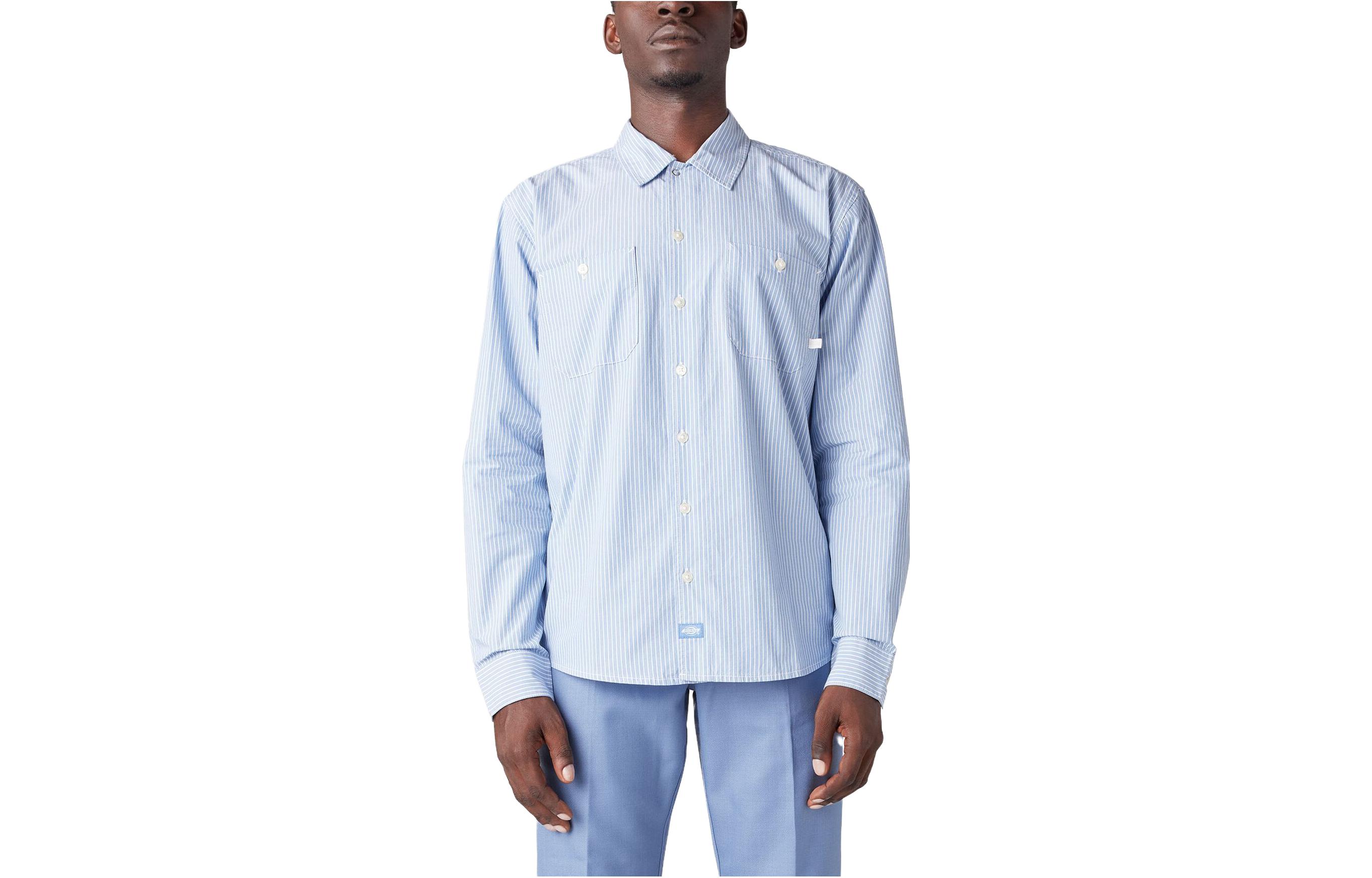 Мужская рубашка Dickies Premium Collection Service Shirt (светло-синяя)