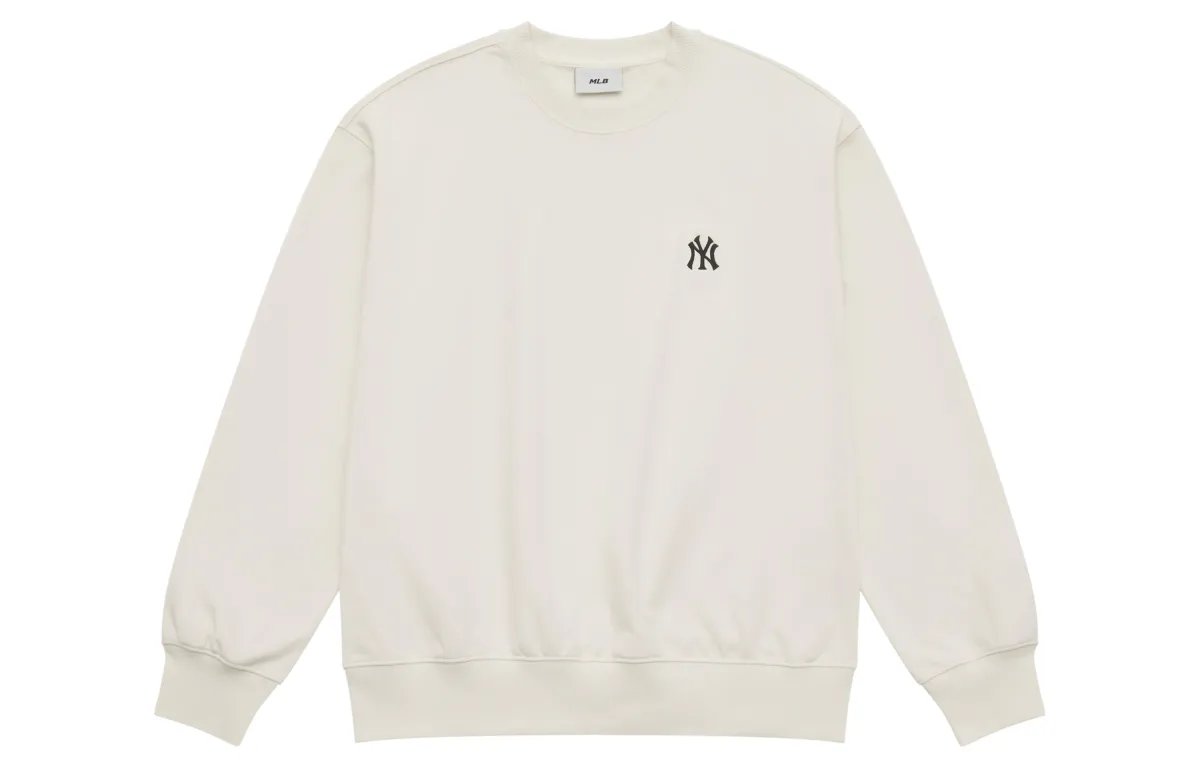 MLB New York Yankees Basic Collection SS25 Sweatshirt Unisex Cream